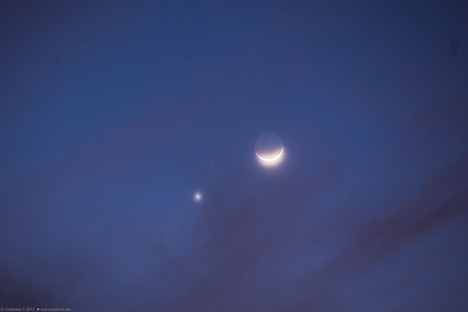 Moon-Venus-Mars Conjunction - 20 Feb. 2015